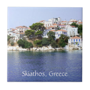 Skiathos eiland, Griekenland tegel Tegeltje