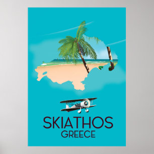 Skiathos Griekenland reisposter Poster