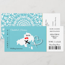 Skiathos Mariage Destination Carte d'embarquement