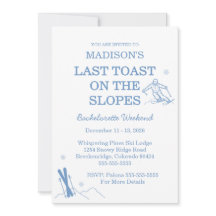 Skibachelorette laatste toast op de pistes