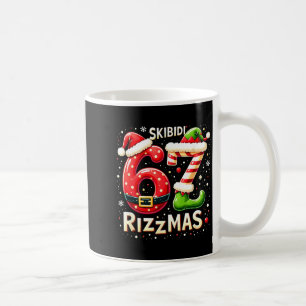 Skibidi 67 Rizzmas Kerst Meme Grappige Elf Sinterk Koffiemok