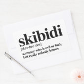 Skibidi-definitie Rechthoekige Sticker (Envelop)