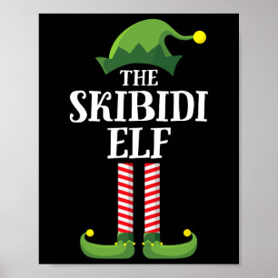 Skibidi Elf T-shirt Overeenkomende Familie Groep G Poster
