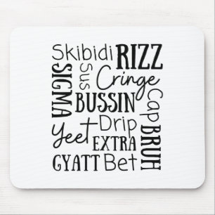 Skibidi Rizz Grappige Kinderen Rizz Bussin Gen Z K Muismat