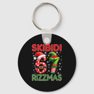 Skibidi Rizzmas 67 Kerstmis Zes Zeven Kerstmis Gra Sleutelhanger