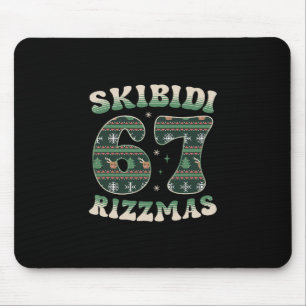 Skibidi Rizzmas 67 Six Seven Meme Lelijke Kerstmis Muismat