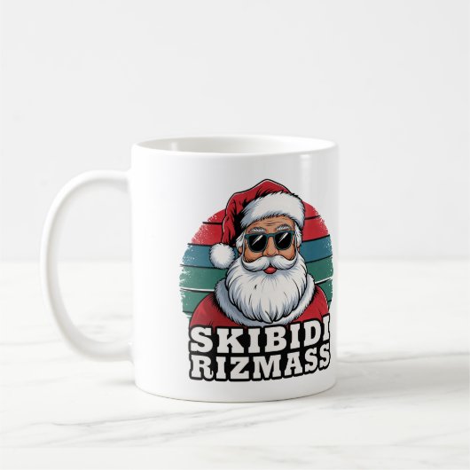 Skibidi Rizzmas Christmas Christmas Mug (Gauche)