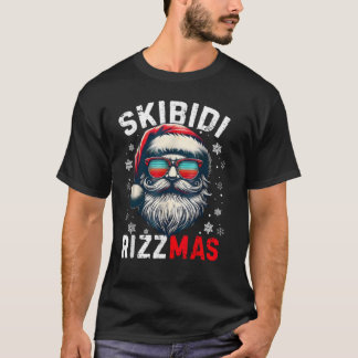 Skibidi Rizzmas Christmas Rizz Santa Claus Charism T-shirt