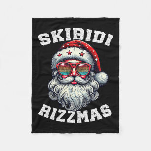 Skibidi Rizzmas Christmas Santa Merry Rizz Mas Xma Fleece Deken