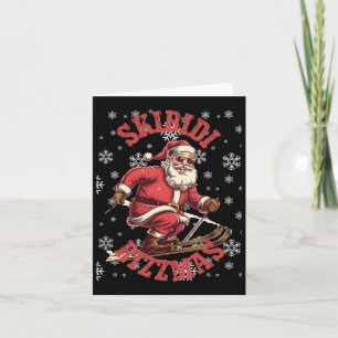 Skibidi Rizzmas Funny Santa Rizz Christmas Ski San Kaart