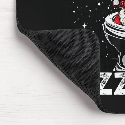 Skibidi Rizzmas Funny Toilet Santa White Elephant Muismat (Hoek)