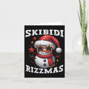 Skibidi Rizzmas Gen Alpha Slang Funny Christmas Sn Kaart