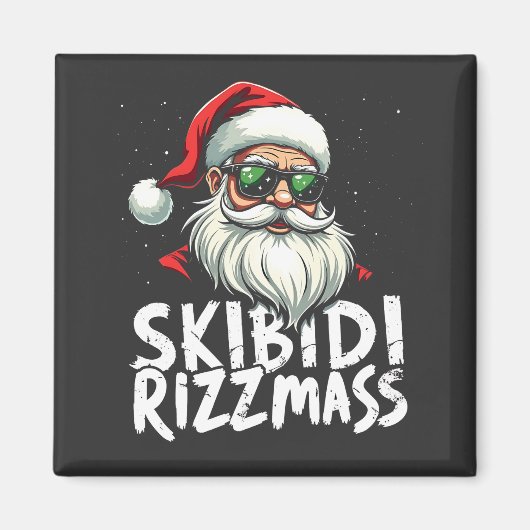 Skibidi Rizzmas Grappige Gen Alpha Slaag Kerstmis Magneet (Voorkant)