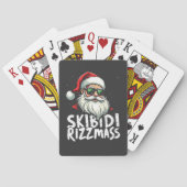 Skibidi Rizzmas Grappige Gen Alpha Slang Kerstmis Pokerkaarten (Achterkant)