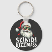 Skibidi Rizzmas Grappige Gen Alpha Slang Kerstmis Sleutelhanger (Voorkant)