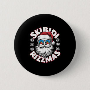 Skibidi Rizzmas Kerstmis Xmas Rizz Kerstman Ch Ronde Button 5,7 Cm