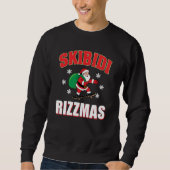 Skibidi Rizzmas Skater Santa Claus Meme Trui (Voorkant)