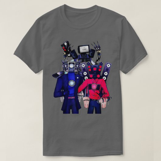 Skibidi Toilet Camera man Speaker man TV man Kawai T-shirt (Design voorkant)