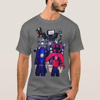 Skibidi Toilet Camera man Speaker man TV man Kawai T-shirt