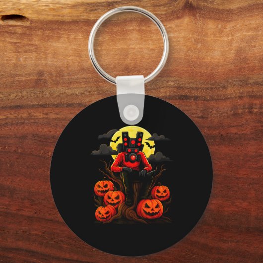 Skibidi Toilet Sigmas Don't Do Costumes Funny Hall Sleutelhanger (Voorkant)