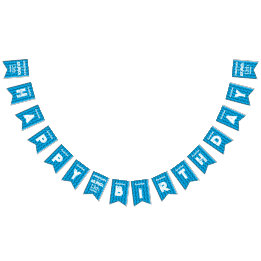 Skibidi Toilet Verjaardag Feest Bunting Vlag Banne Vlaggetjes