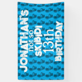 Skibidi Verjaardagsfeestje Spandoek (Verticaal)