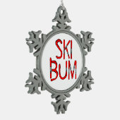 Skibumski's Tin Sneeuwvlok Ornament (Links)