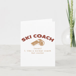 Skicoach Definition Funny Skiinstructeur Humor Kaart