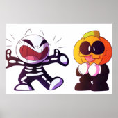 Skid en Pomp schattig Poster (Voorkant)