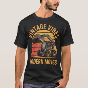 Skid Loader Verjaardag Skid Steer Humor T-shirt