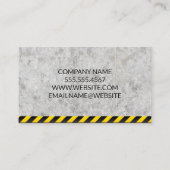 Skid Steer | Bouw Bedrijfskaart Visitekaartje (Achterkant)