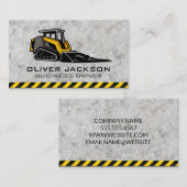 Skid Steer | Bouw Bedrijfskaart Visitekaartje (Voorkant / Achterkant)