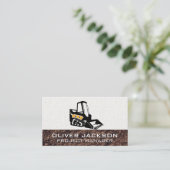 Skid Steer Construction Visitekaartje (Staand voorkant)