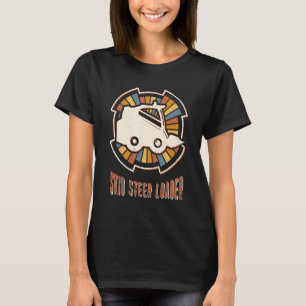 Skid Steer Lader Vintage Klassieker Retro Liefde T-shirt