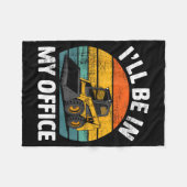 Skid Steer Operator Construction Heavy Equipment J Fleece Deken (Voorkant (Horizontaal))