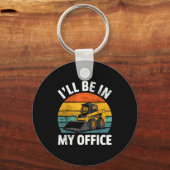 Skid Steer Operator Construction Heavy Equipment J Sleutelhanger (Voorkant)