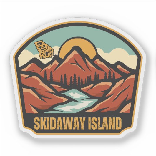 Skidaway Island, Georgia Sticker (Voorkant)
