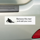 Skiemen van de bumpersticker (Op auto)