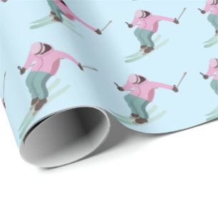 Skiën Cadeaupapier