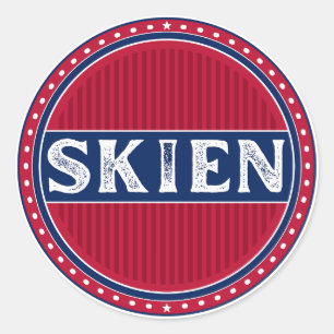 Skien City Pride Embleem – Noorse identiteit Ronde Sticker