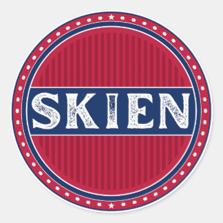 Skien City Pride Emblem – Norwegian Identity Ronde Sticker