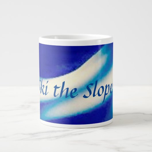 Skiën de hellingen Bone China Mok (Voorkant)