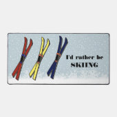 Skiën Design Desk Mat (Voorkant)