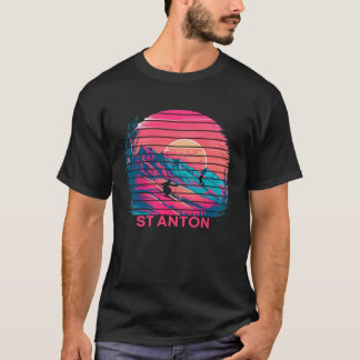 Skien en Apres Ski Winter Sports St Anton Austr T-shirt