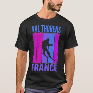 Skien en Apres Ski Winter Sports Val Thorens Fra T-shirt
