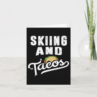 Skiën en Taco's Grappige Sportski Taco Love Kaart