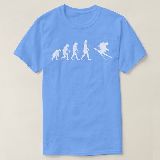Skiën Evolution Gift T-shirt (Design voorkant)