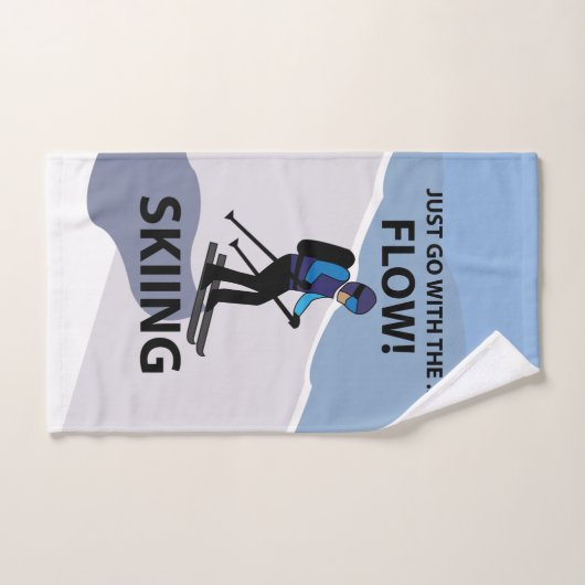 Skiën gaat gewoon met de flow skiën handdoek (Handdoek)