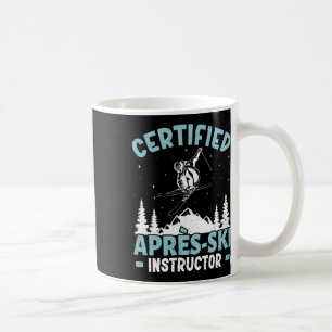 Skiën Gecertificeerde Apres-ski Instructeur Lustig Koffiemok