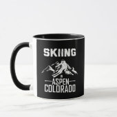 Skiën in Aspen, Colorado Mok (Links)